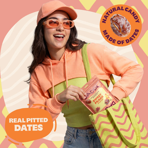 Sweet Peach Candy Dates - 125g