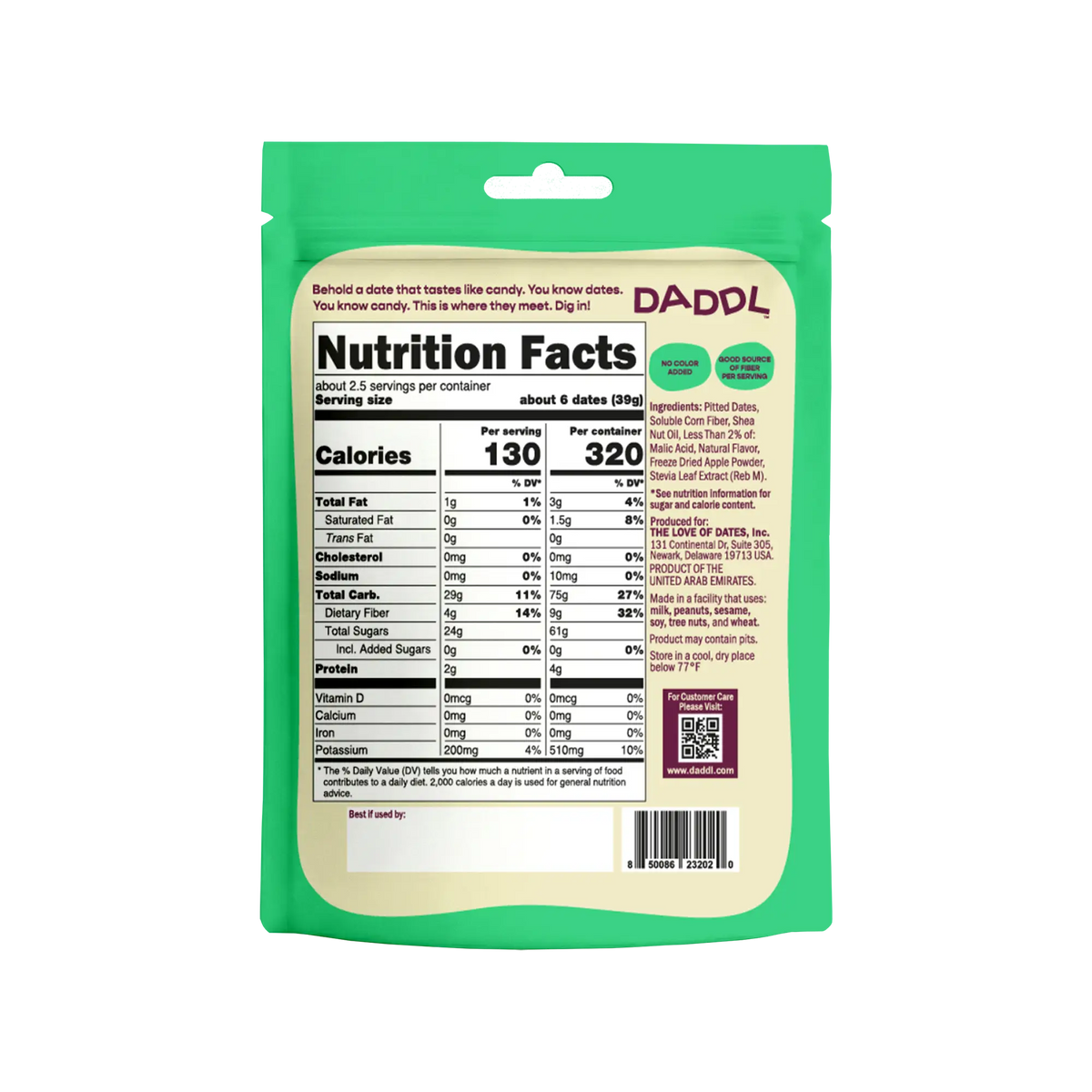 Sour Apple Candy Dates - 3.53 oz