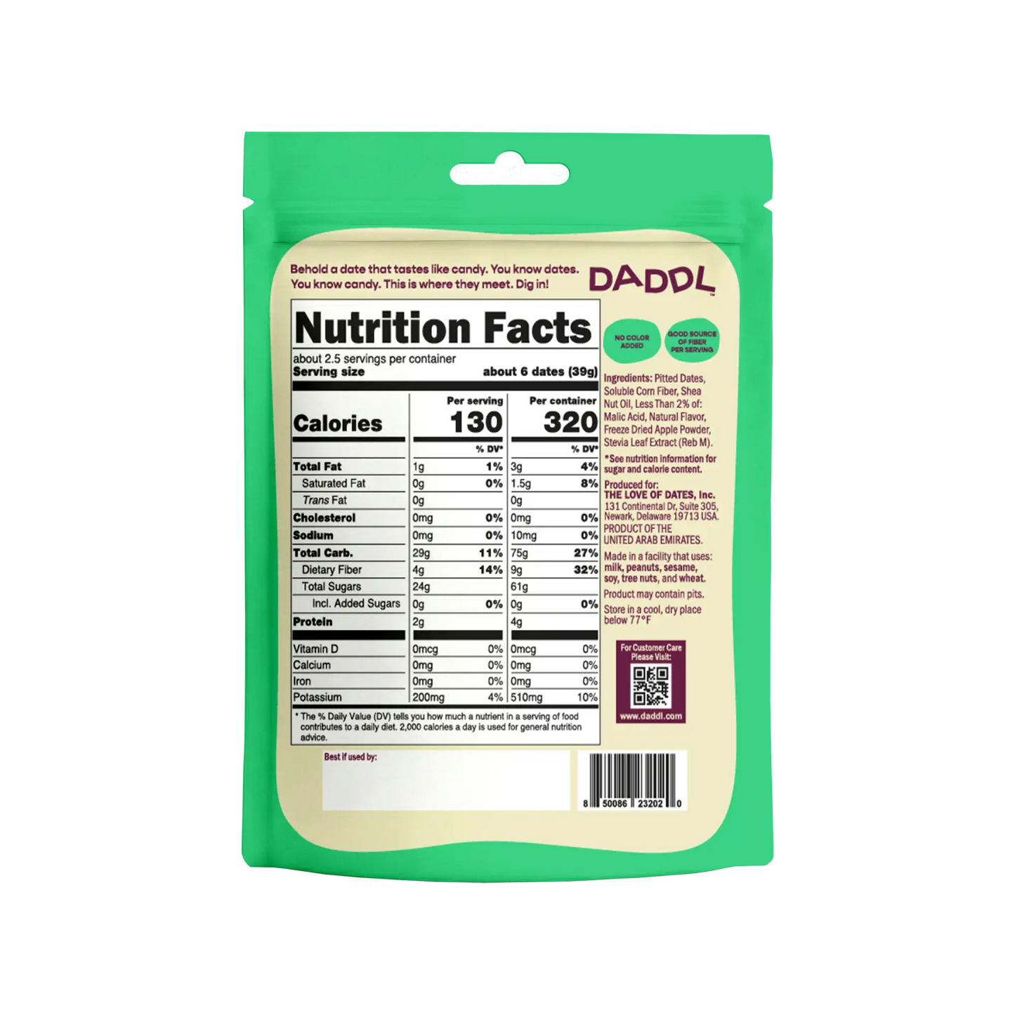 Sour Apple Candy Dates - 3.53 oz