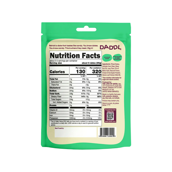 Sour Apple Candy Dates - 3.53 oz