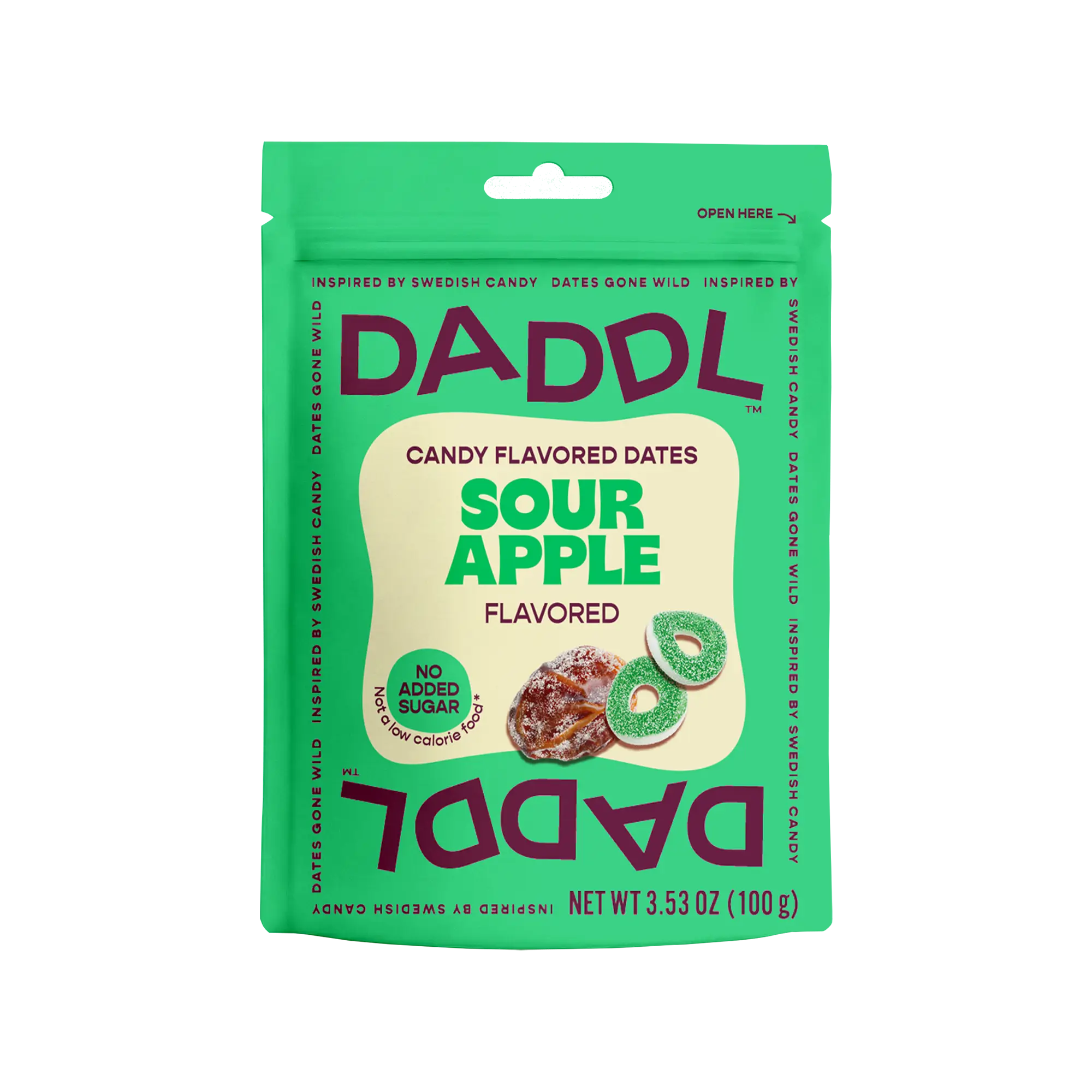 Sour Apple Candy Dates - 3.53 oz