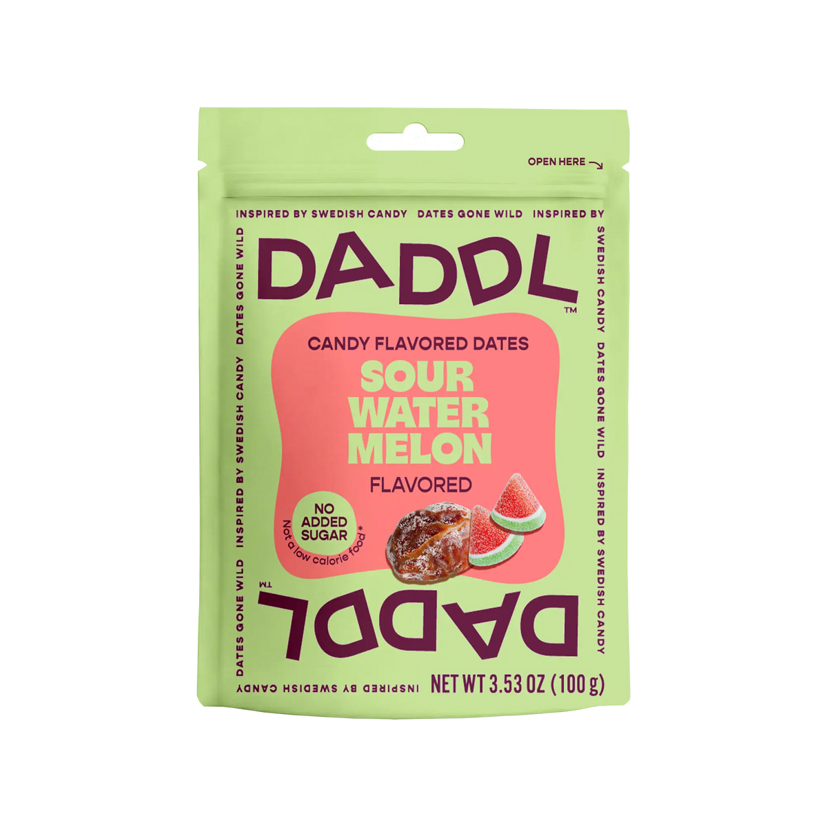 Sour Watermelon Candy Dates - 3.53 oz