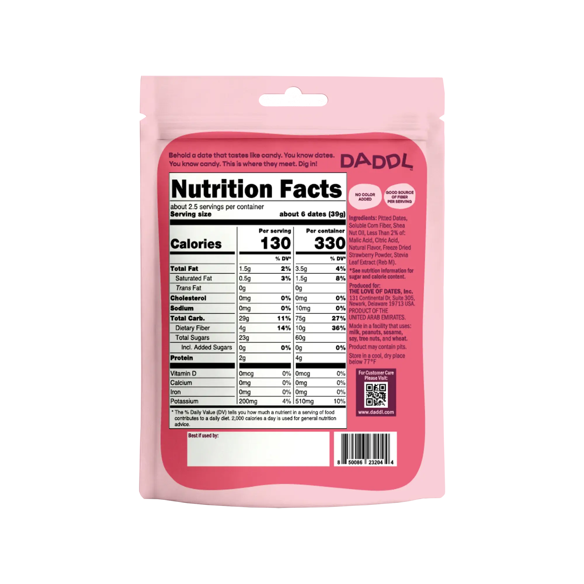 Strawberry Shake Candy Dates - 3.53 oz