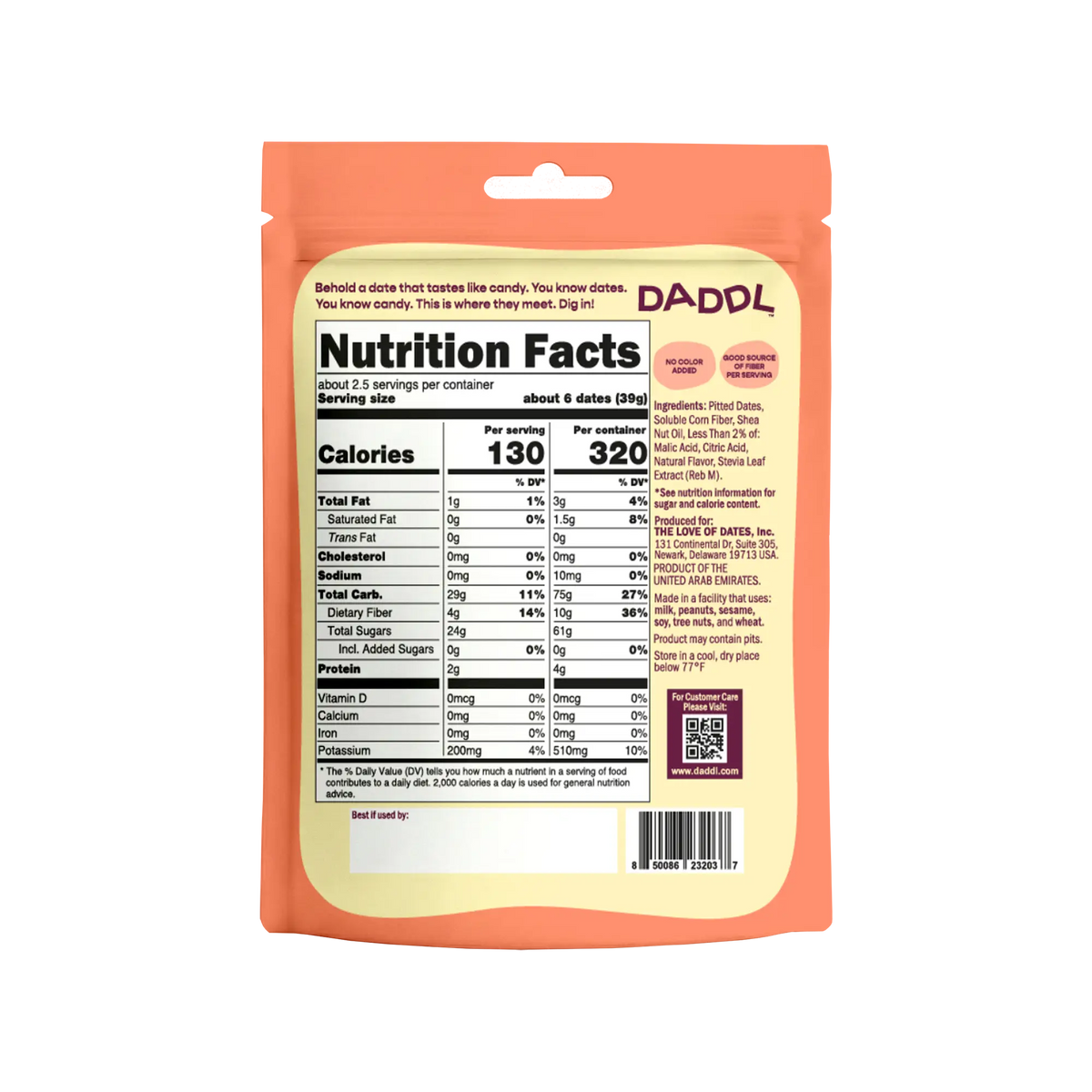 Sweet Peach Candy Dates - 3.53 oz