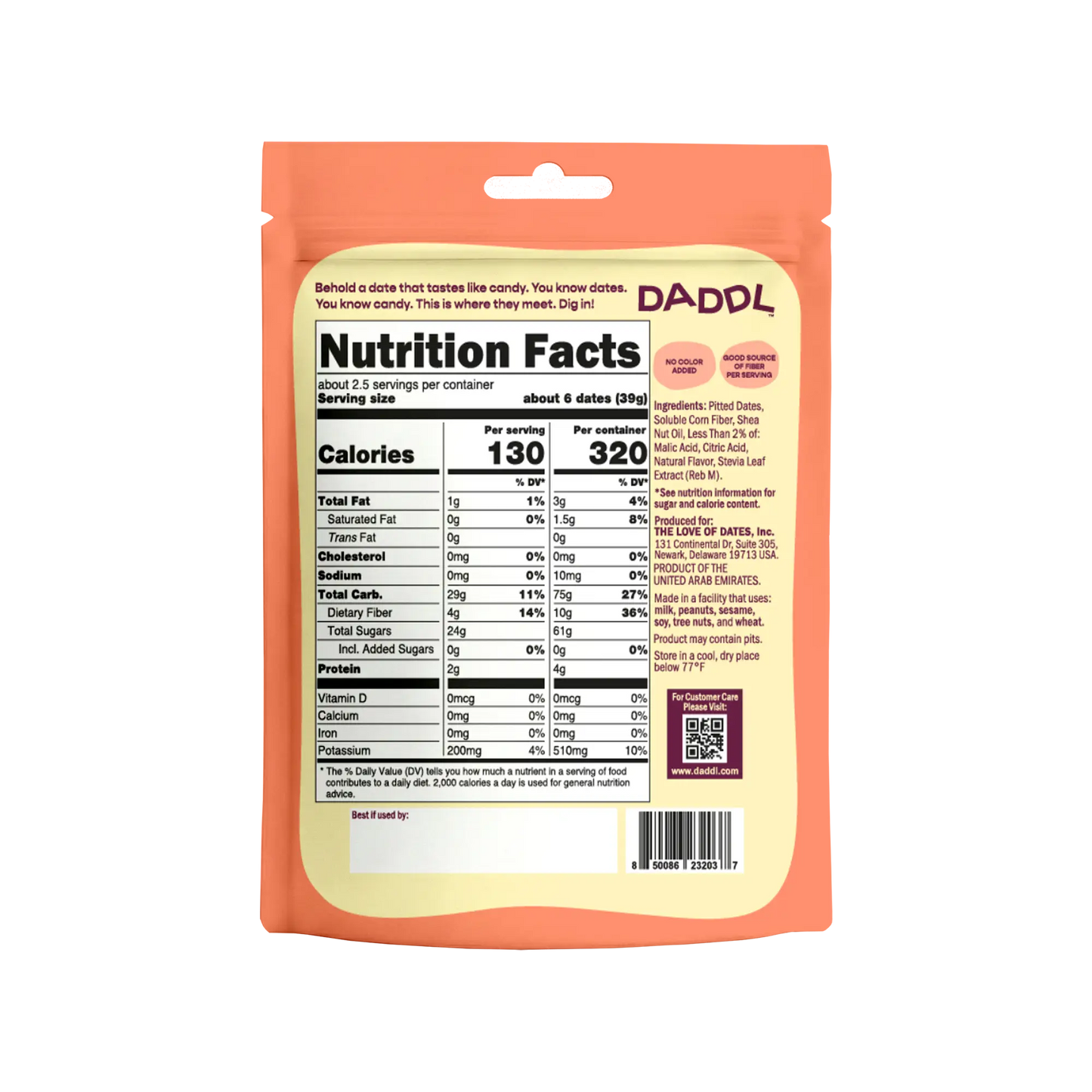 Sweet Peach Candy Dates - 3.53 oz