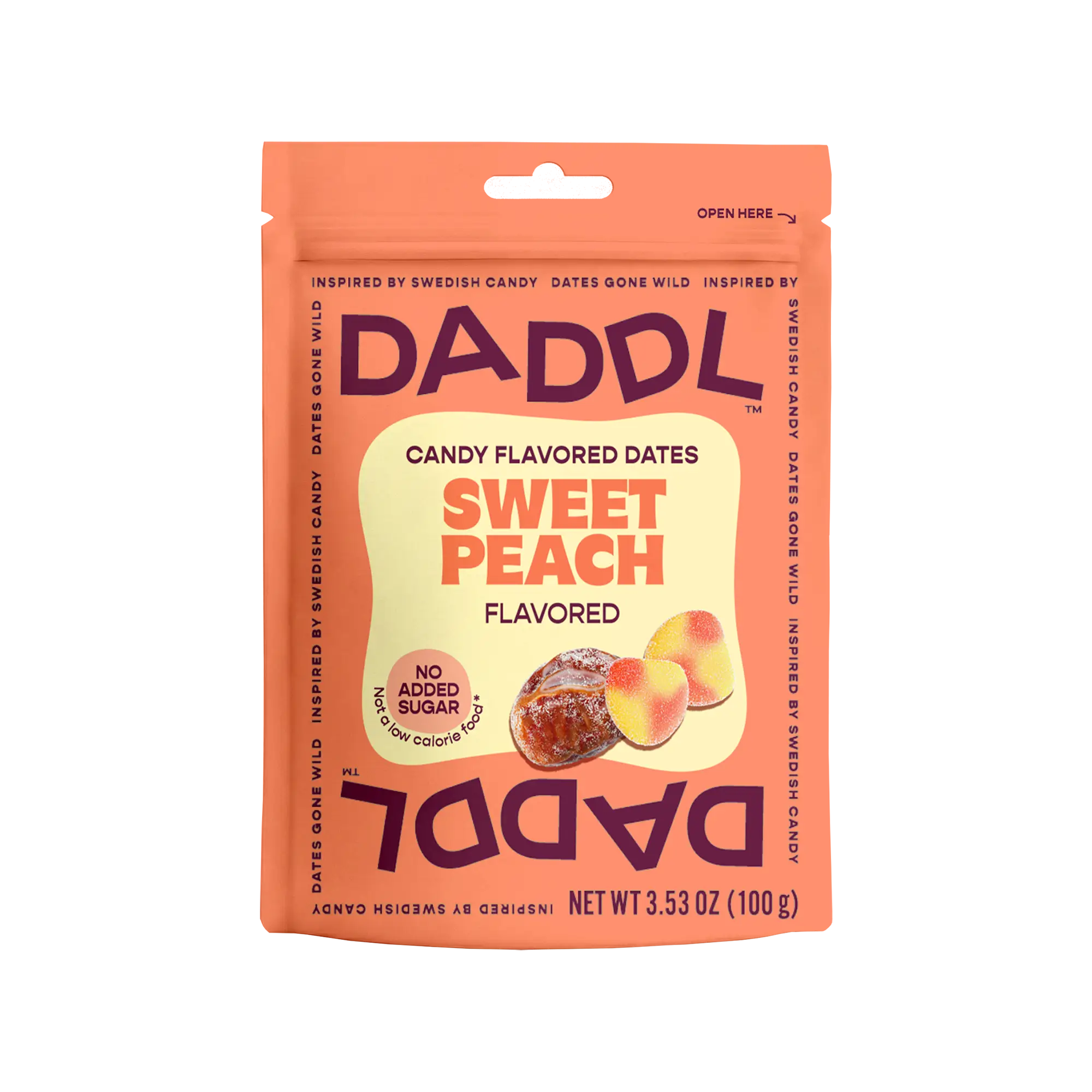 Sweet Peach Candy Dates - 3.53 oz