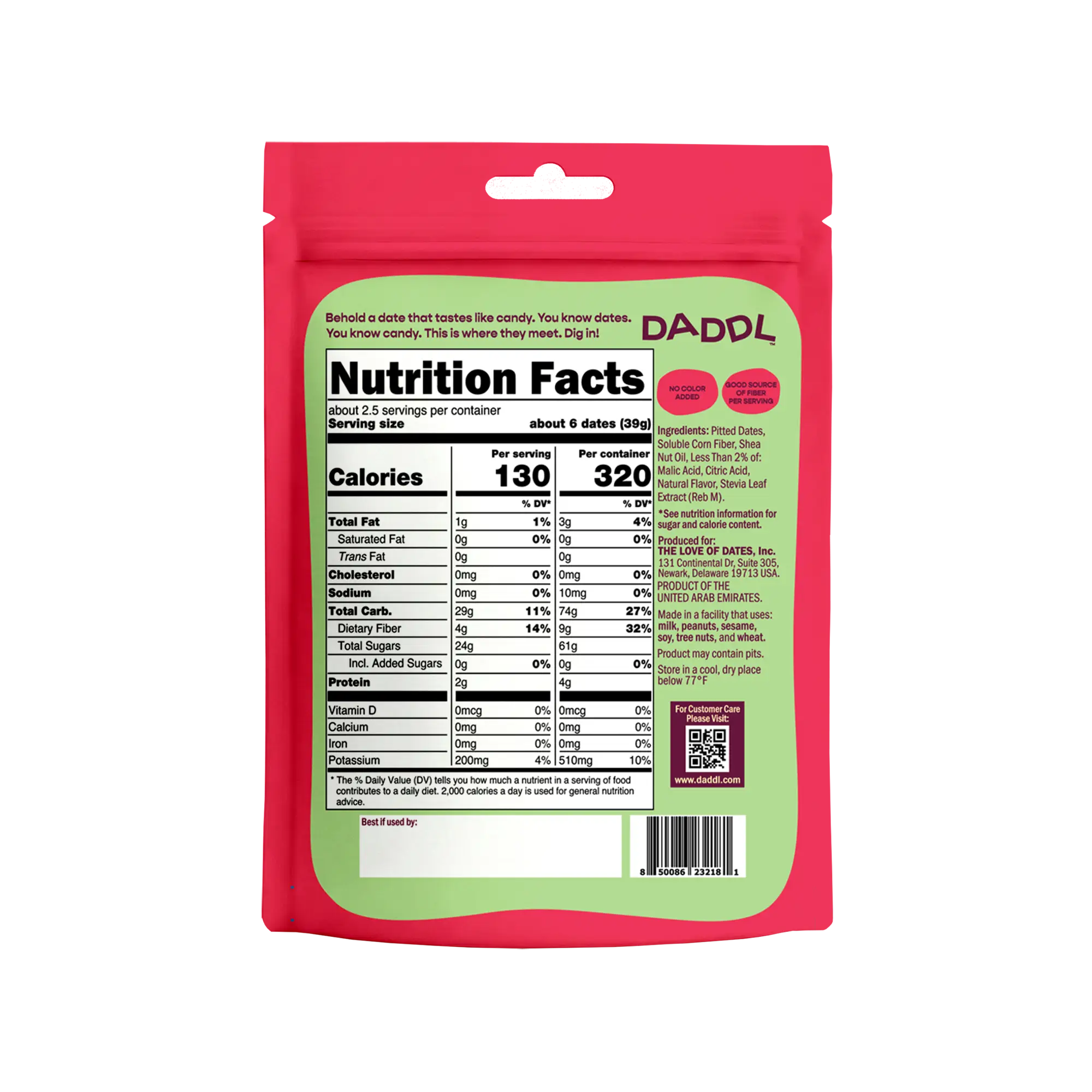 Tart Cherry Candy Dates - 3.53 oz