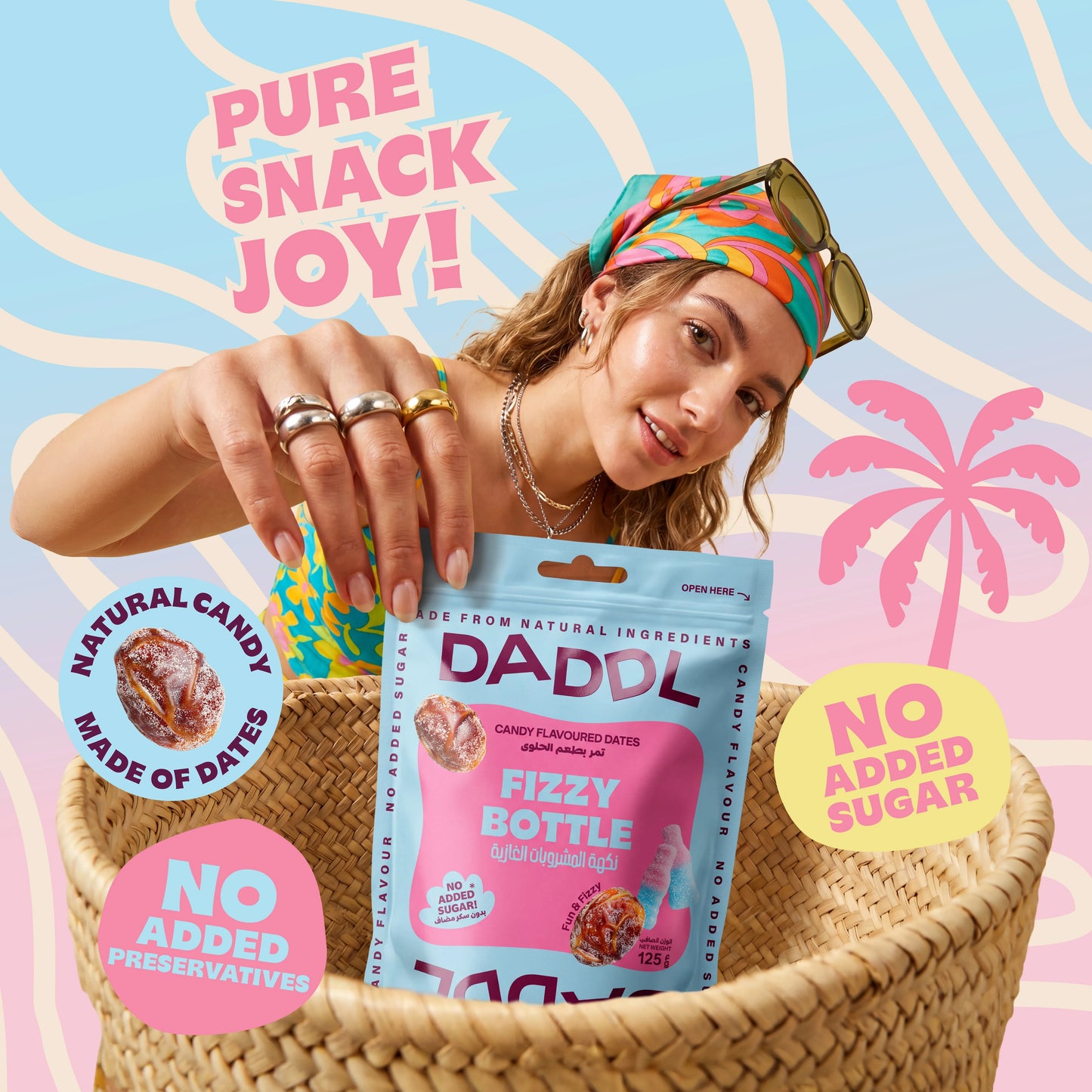 Fizzy Bottle Candy Dates - 125g