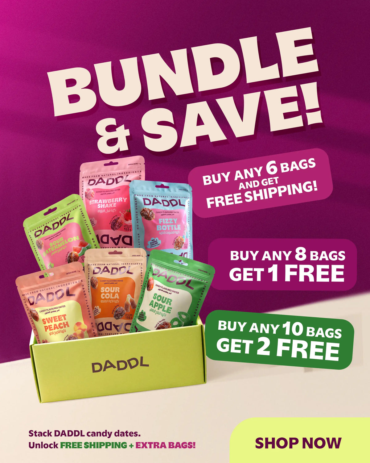Snack more. Save more!
