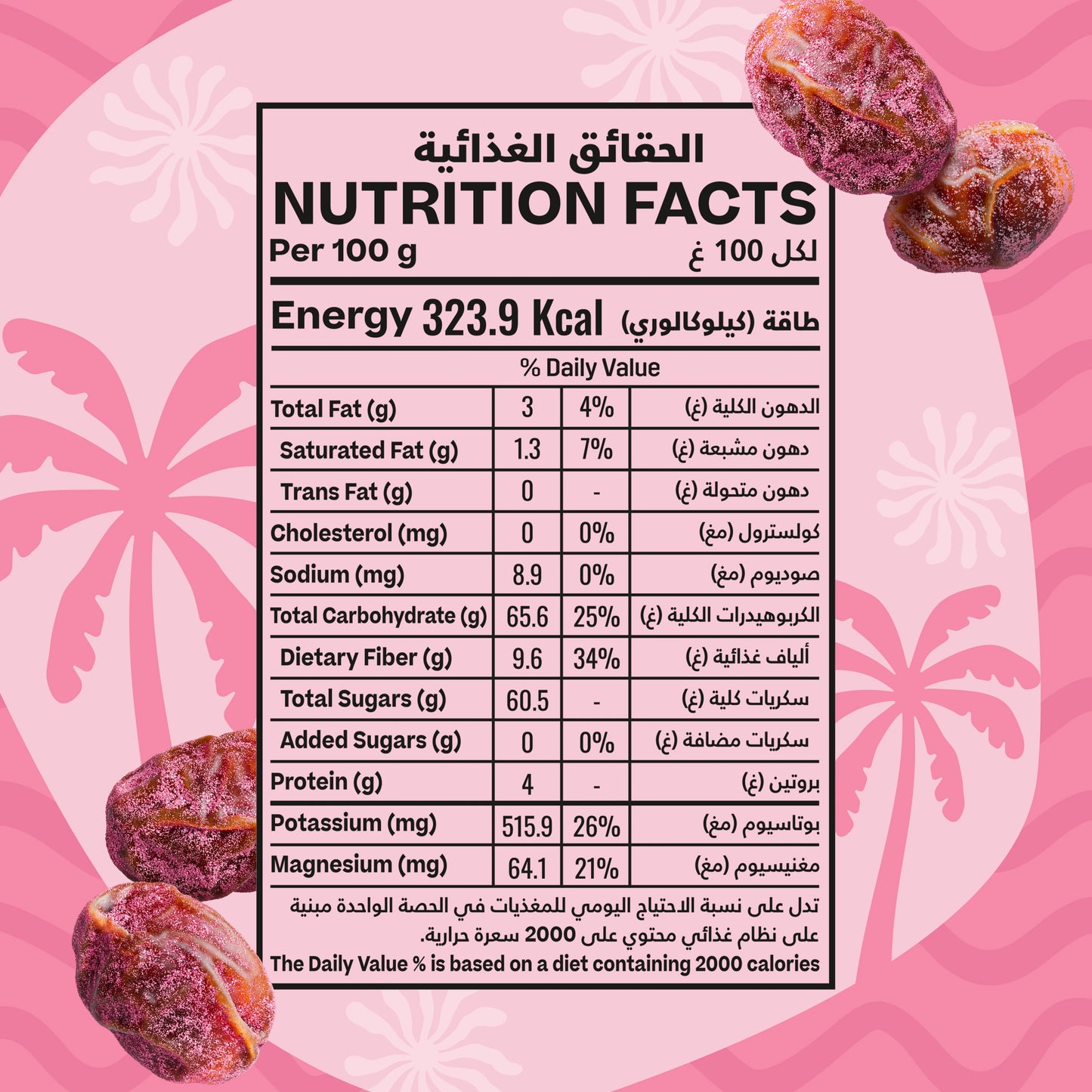 Strawberry Shake Candy Dates - 125g