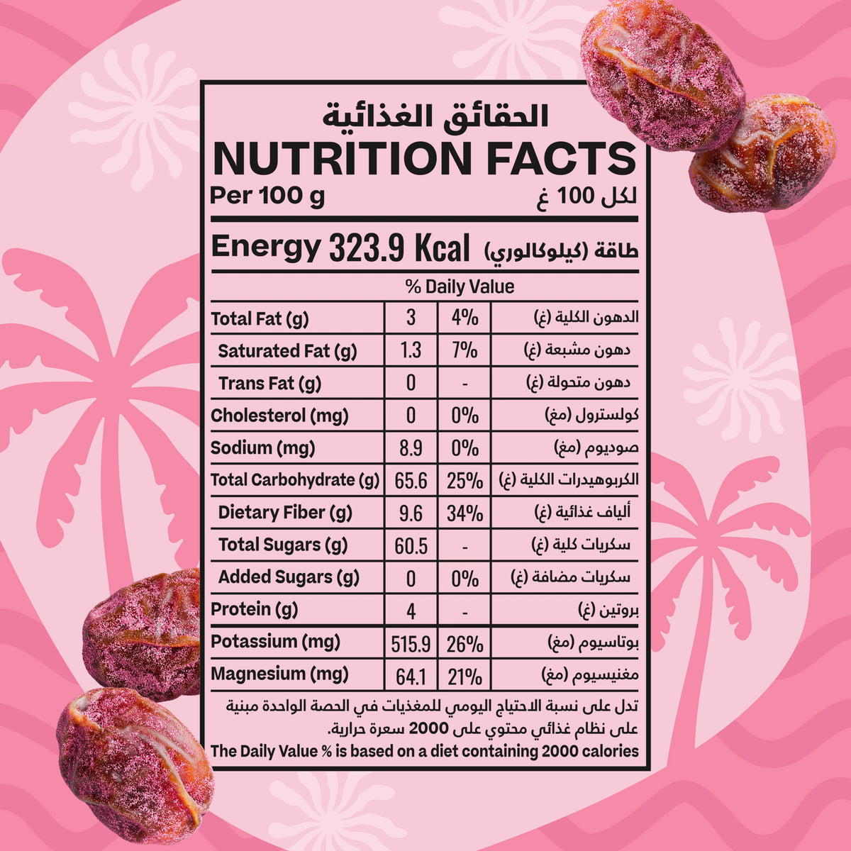 Strawberry Shake Candy Dates - 125g