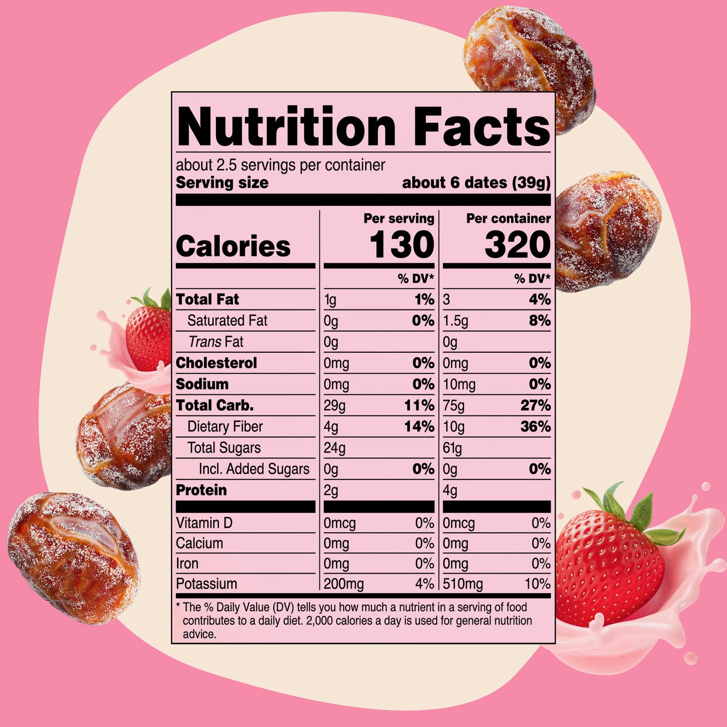 Strawberry Shake Candy Dates - 3.53 oz