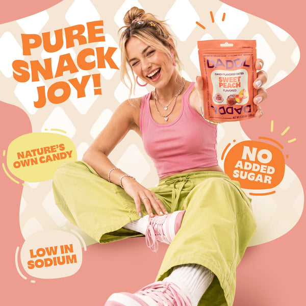 Sweet Peach Candy Dates - 3.53 oz