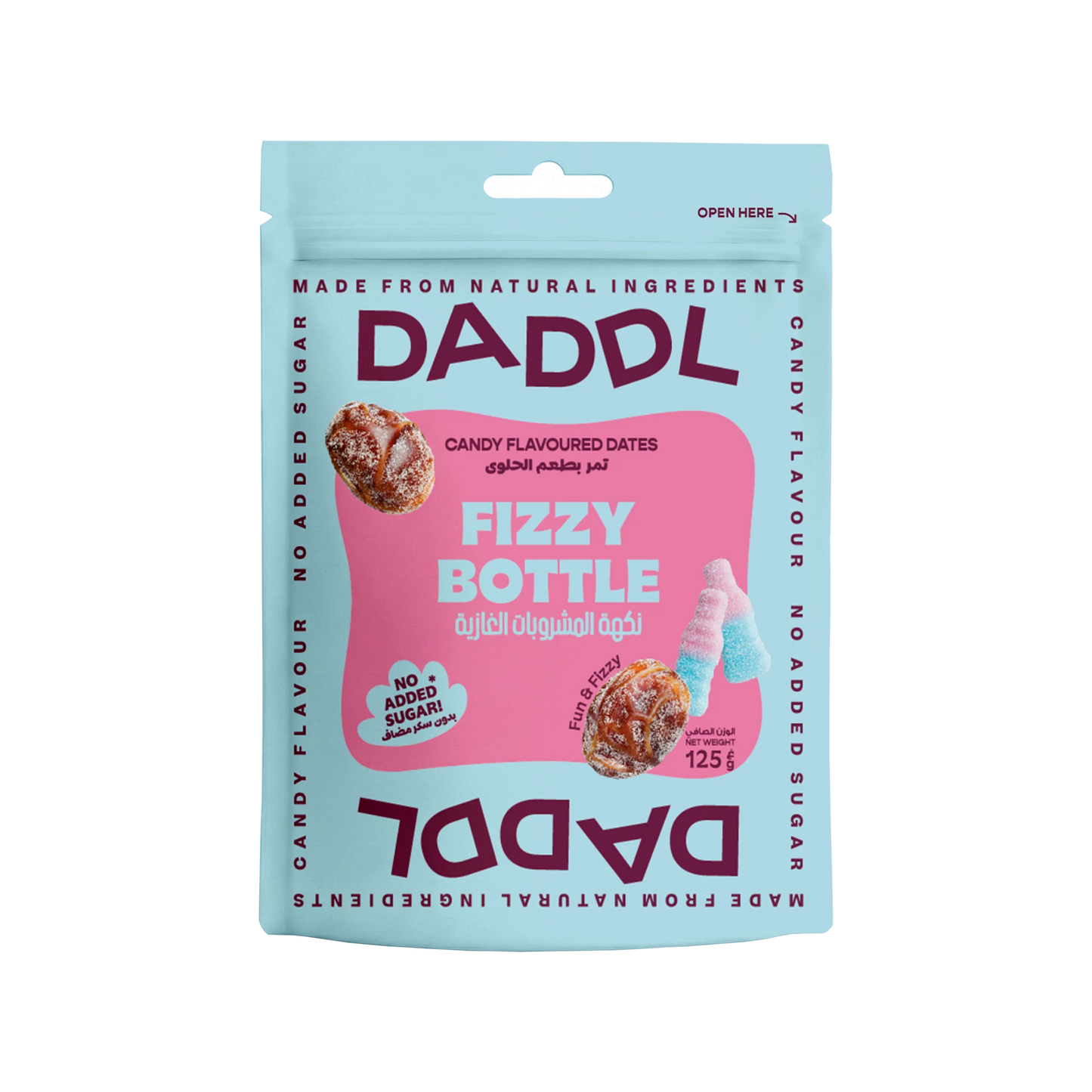 Fizzy Bottle Candy Dates - 125g