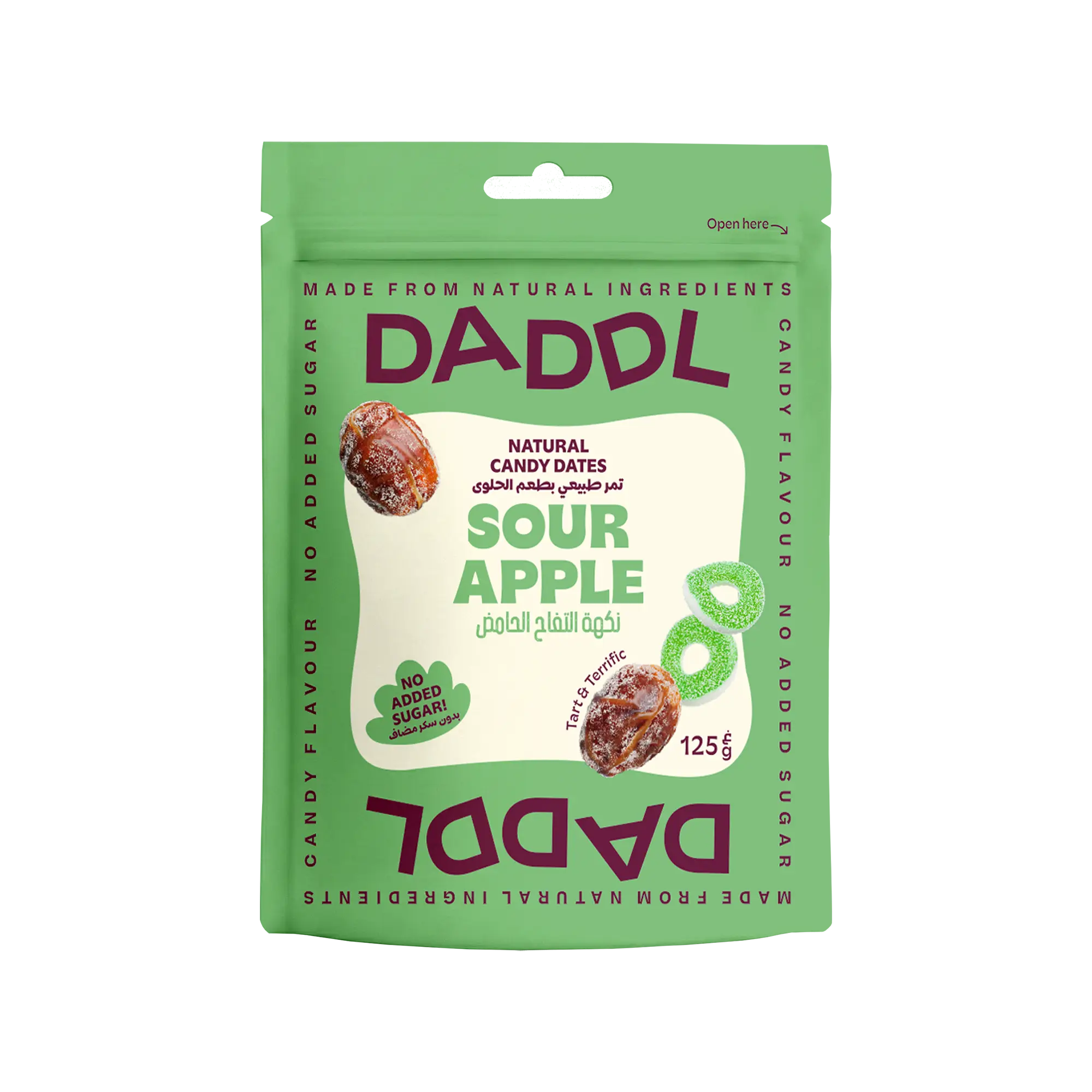 Sour Apple Candy Dates - 125g