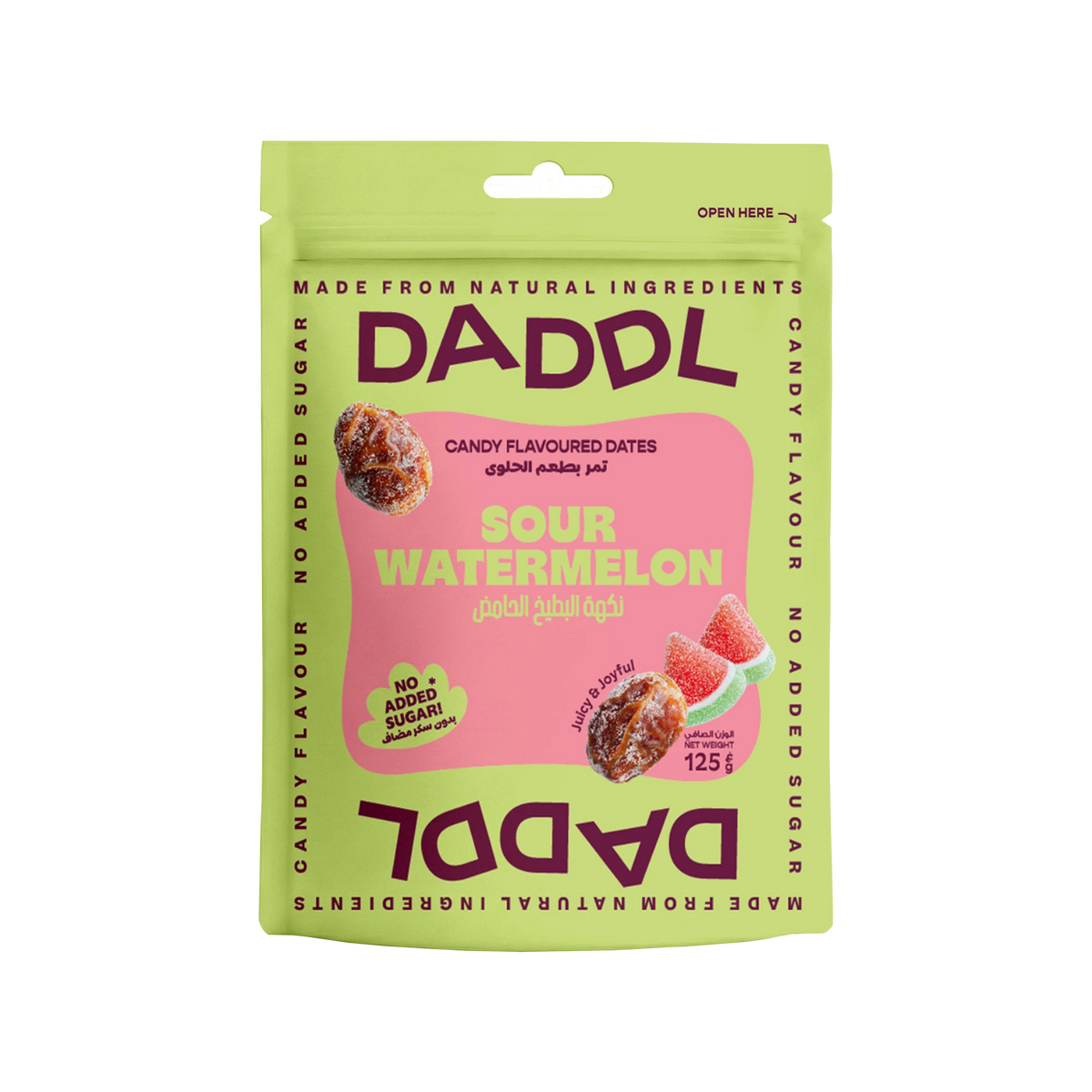 Sour Watermelon Candy Dates - 125g