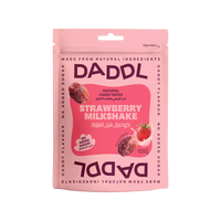 Daddl Strawberry Milkshake date candy 125g front packaging