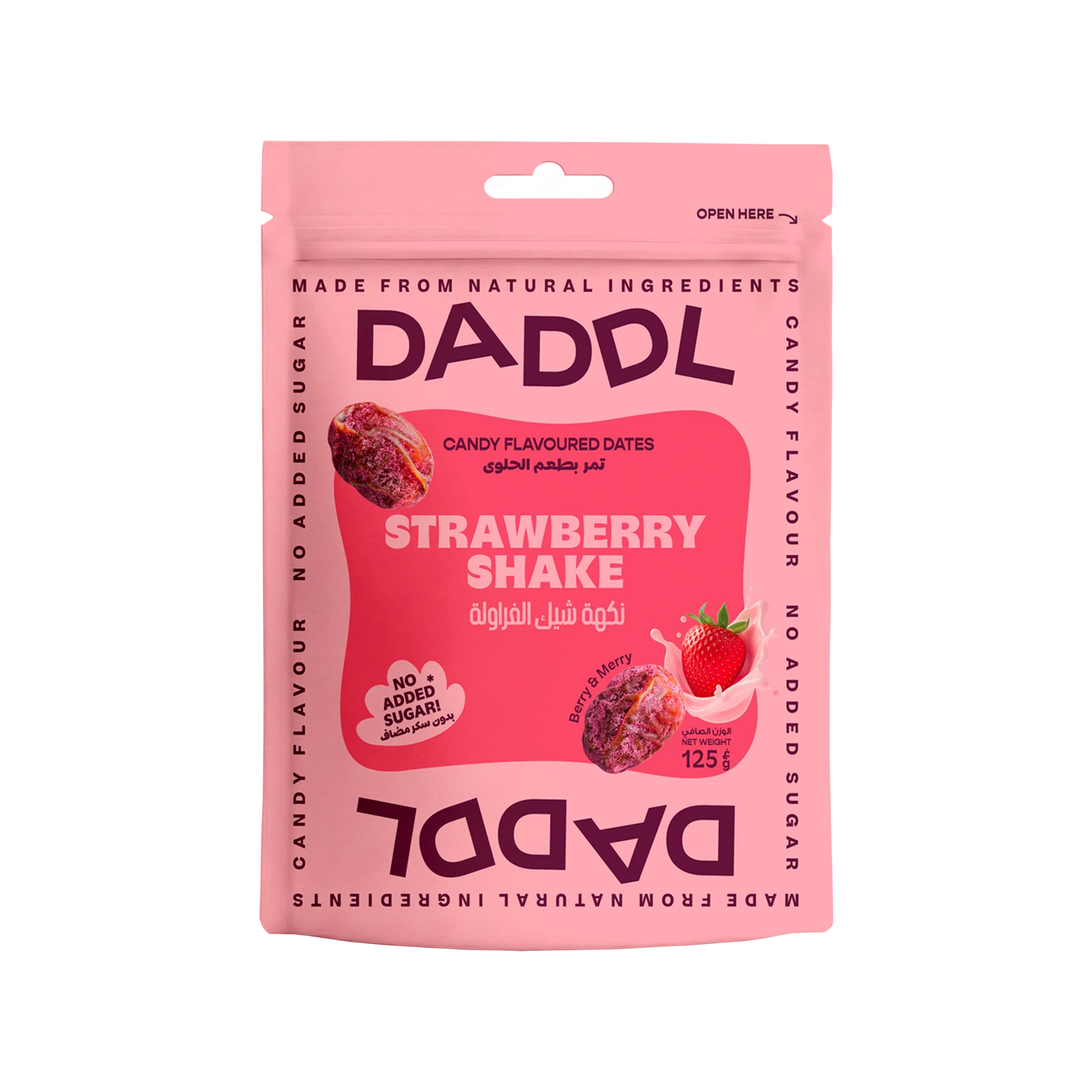 Strawberry Shake Candy Dates - 125g