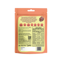Daddl Sweet Peach date candy 125g back packaging with product information