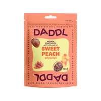 Daddl Sweet Peach date candy 125g front packaging